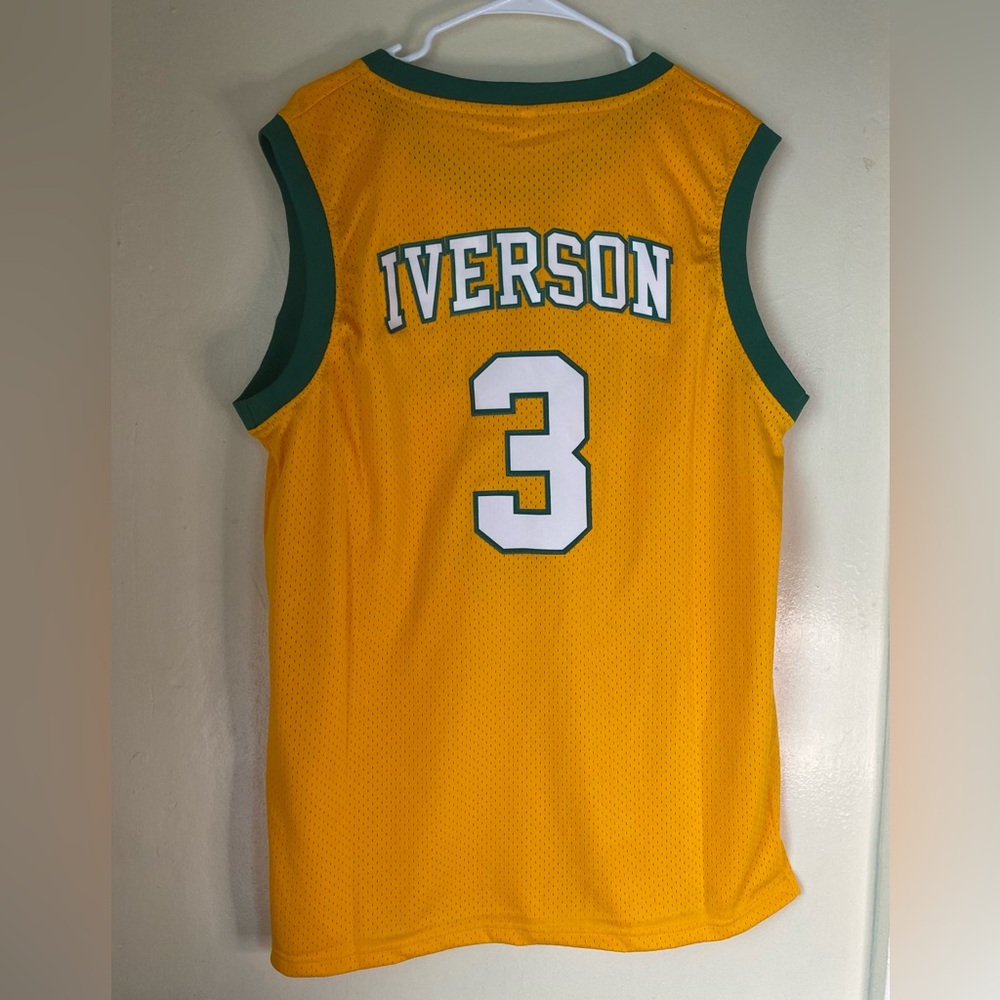 Iverson embroidered / college style high school Jersey basketball